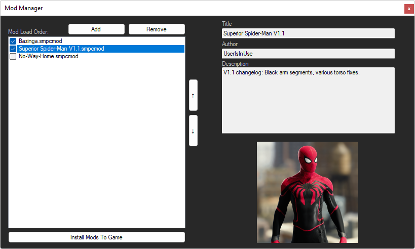 PC modding tool help : r/SpidermanPS4